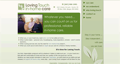 Desktop Screenshot of lovingtouchinhomecare.com